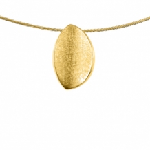 Ovale gouden design ashanger met asbuisje