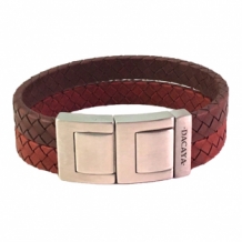 Dacaya armband Dragstyle bruin-cognac