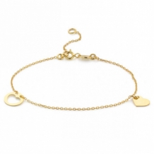 Armband open hart Goud