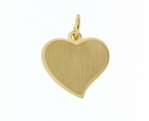 Gouden hanger hart 15mm
