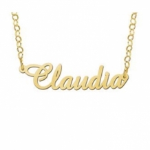 Naamketting goud Names4ever Claudia