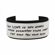 Taboo armband quote James black