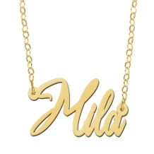 Vergulden naamketting Mila Names4ever