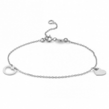 Armband open hart Zilver