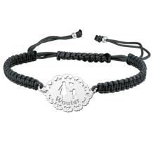 Zilveren Shamballa armband moeder en zoon